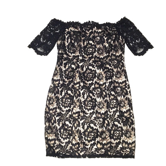 ✨Vince Camuto Lace Black & Nude Dress✨ - Picture 2 of 6